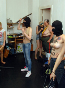 Femen against Euro 2012