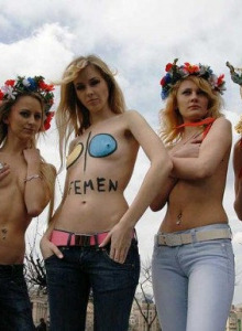 Femen against Euro 2012 in Ukrain