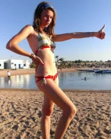 Two teen gf's in see-through bikini