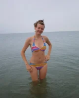 Two teen gf's in see-through bikini