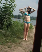 Two teen gf's in see-through bikini