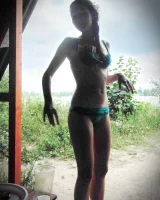 Two teen gf's in see-through bikini