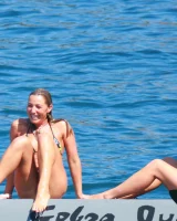 Exciting candid blonde ass in pink micro bikini