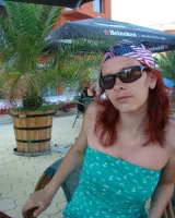 Topless puffy nipples redhead gf Susy is in bikini on the beach